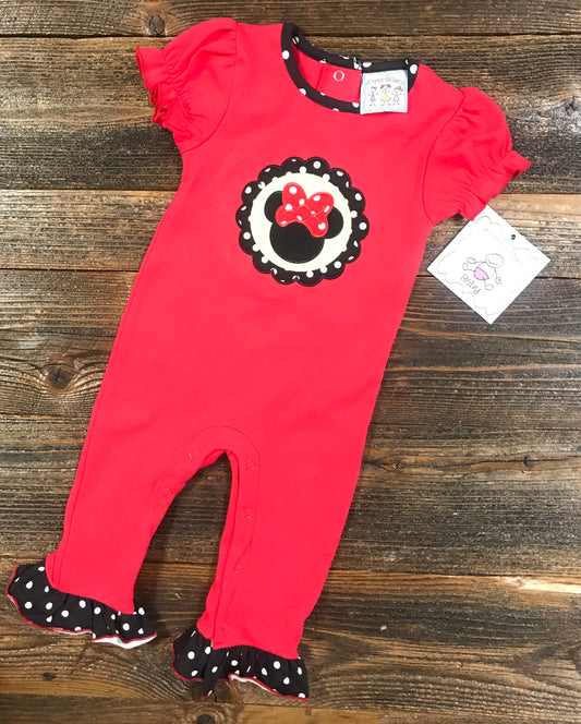 Three Sisters Minnie Appliqué Romper