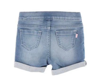 RuffleButts Spring Stretch Denim Shorts