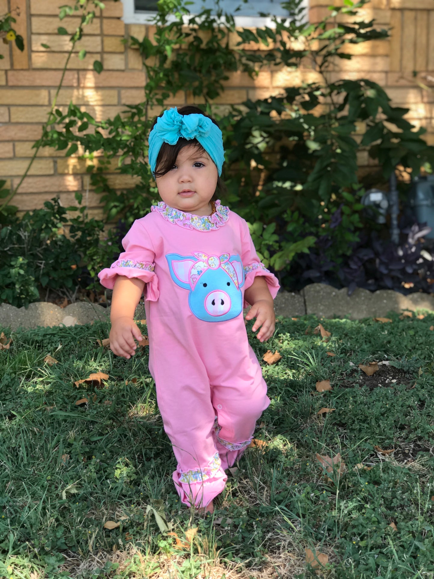 Three Sisters Polly the Pig Romper