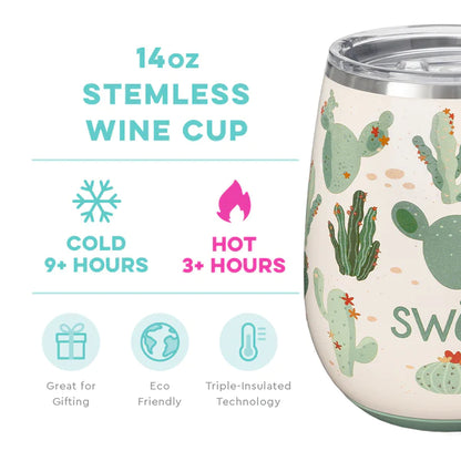 Swig Prickly Pear Stemless Wine cup