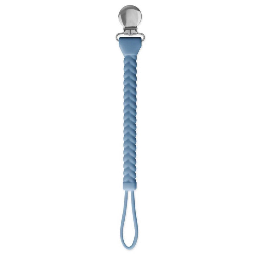 Itzy Ritzy Silicone Braid Pacifier Clip