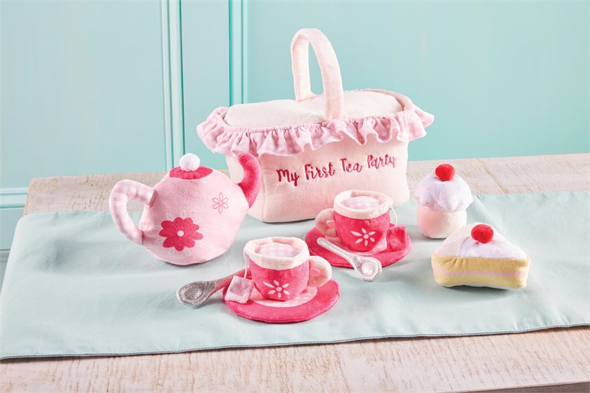 Mudpie My First Tea Party Plush Set