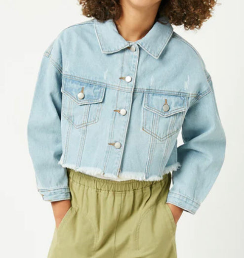 Hayden Cropped Denim Jacket 6621