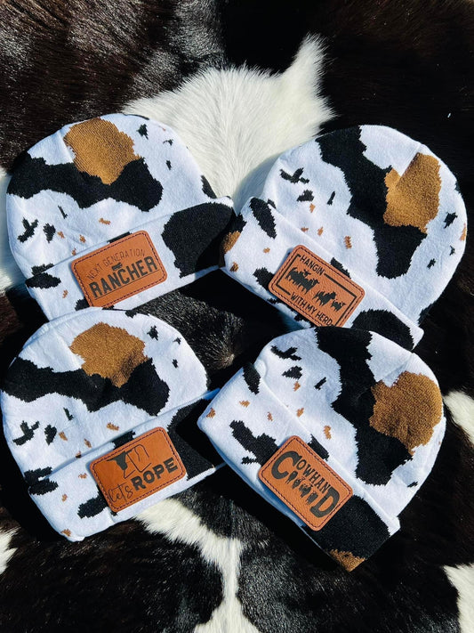 Cow Print Beanie
