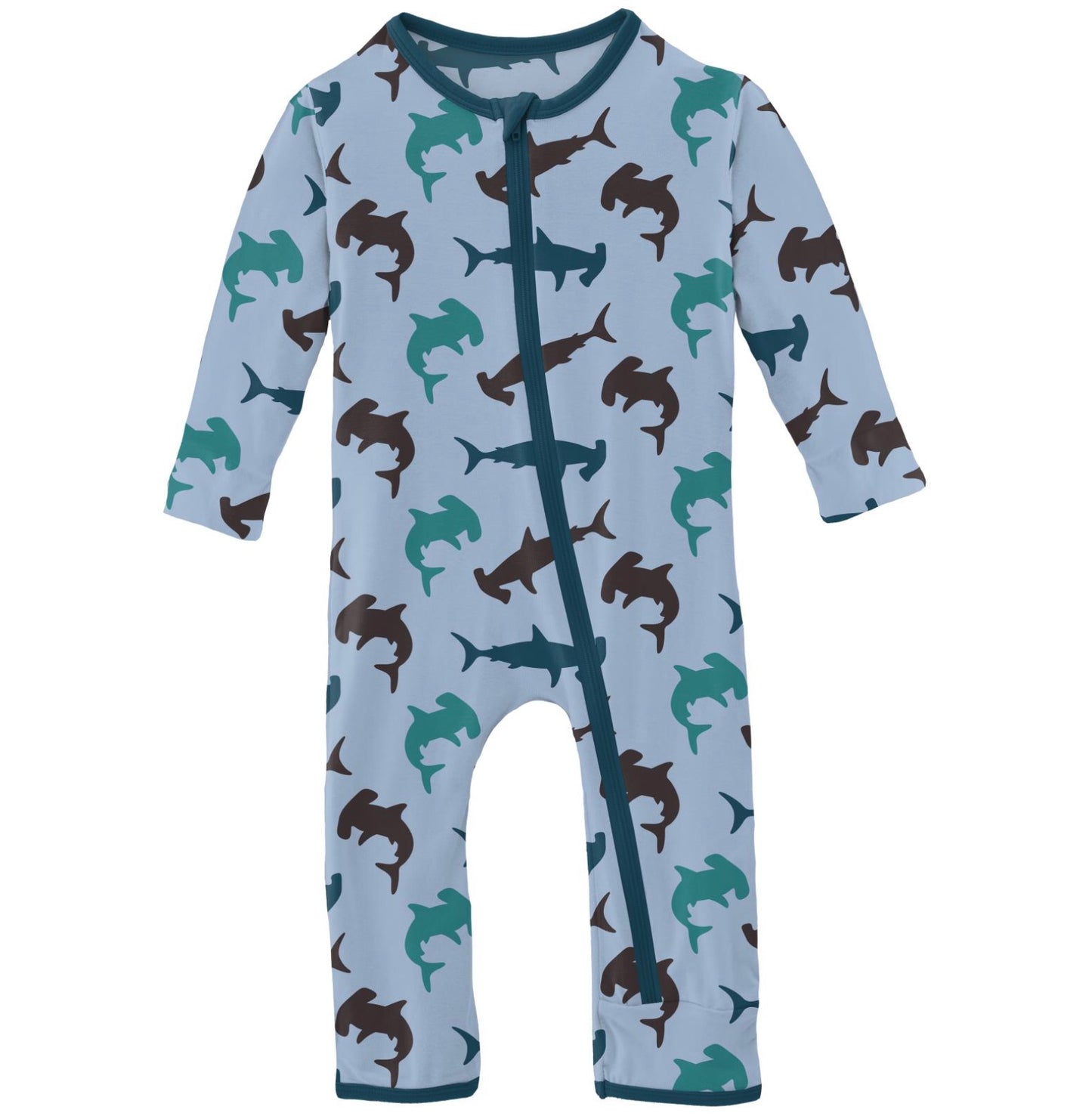 Kickee Pants Pond Hammerhead Coverall with Zipper