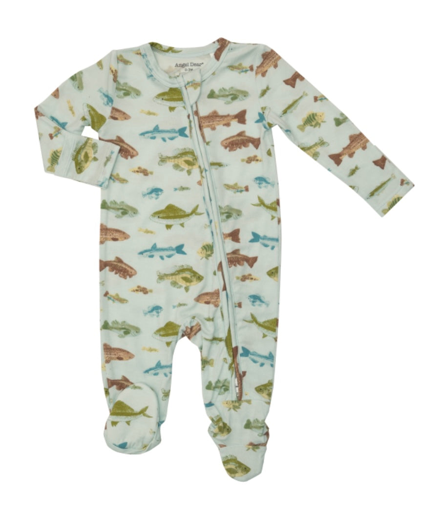 Angel Dear Freshwater Fish 2-Way Zipper Footie