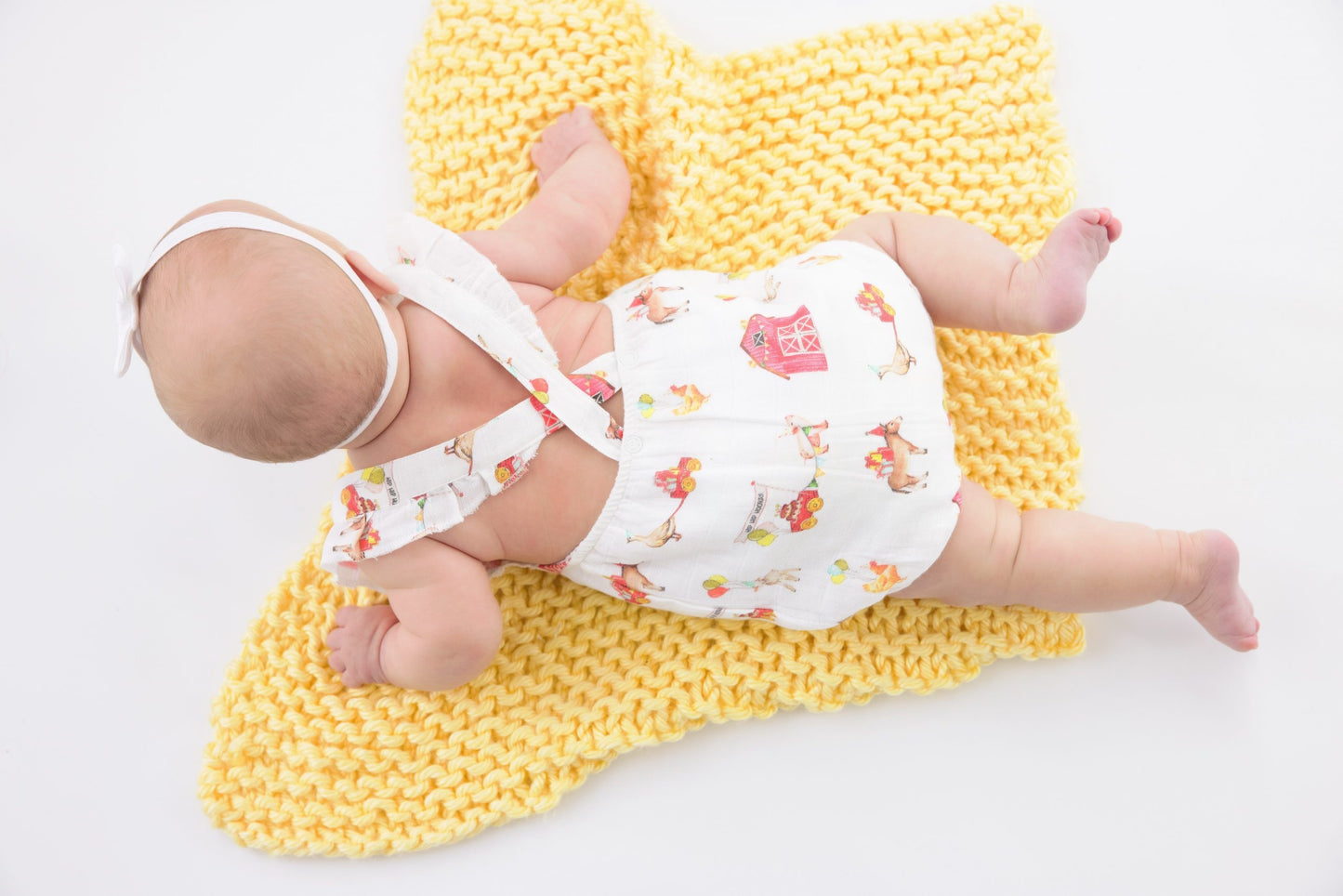 Nola Tawk Farm Party Organic Sunsuit