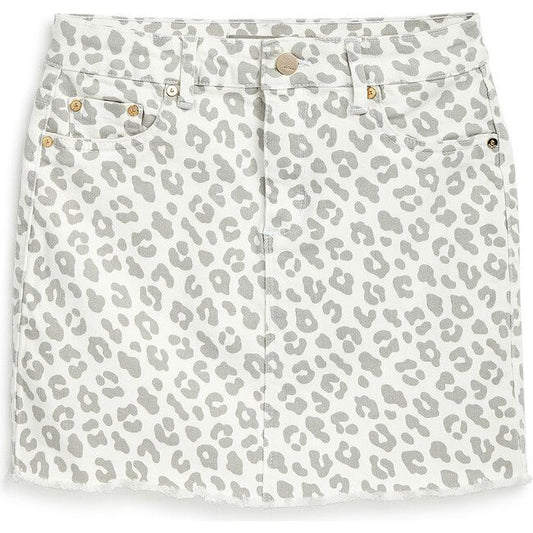 Tractr White Leopard Skirt 26770 *