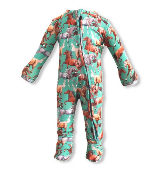 Landyn Footie Zipper One Piece