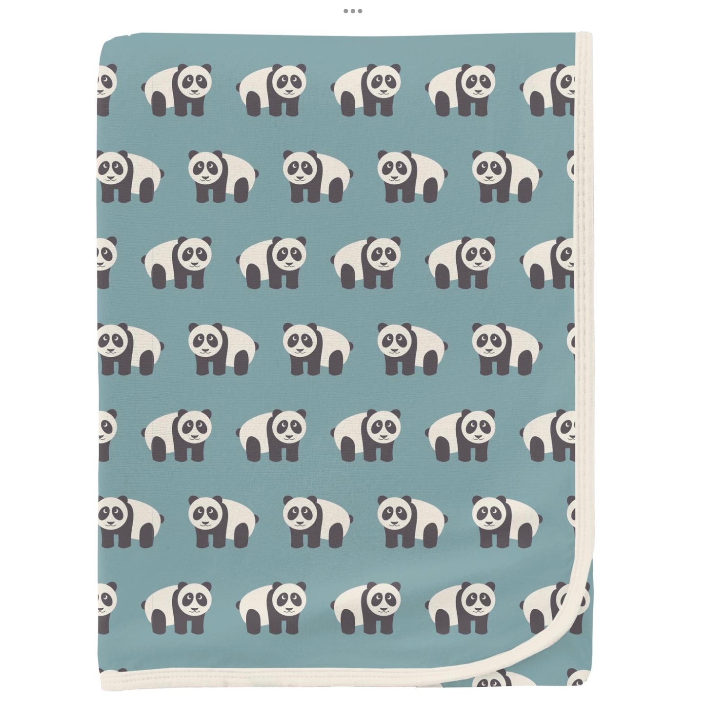 Kickee Pants Jade Panda Swaddling Blanket