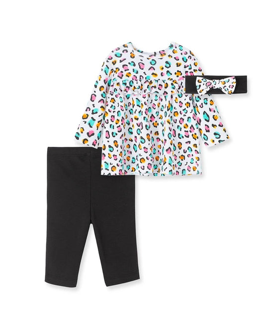 Little Me Colorful Leopard 3pc Set