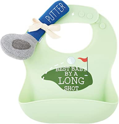 Mudpie Silicone Bib W/Rattle