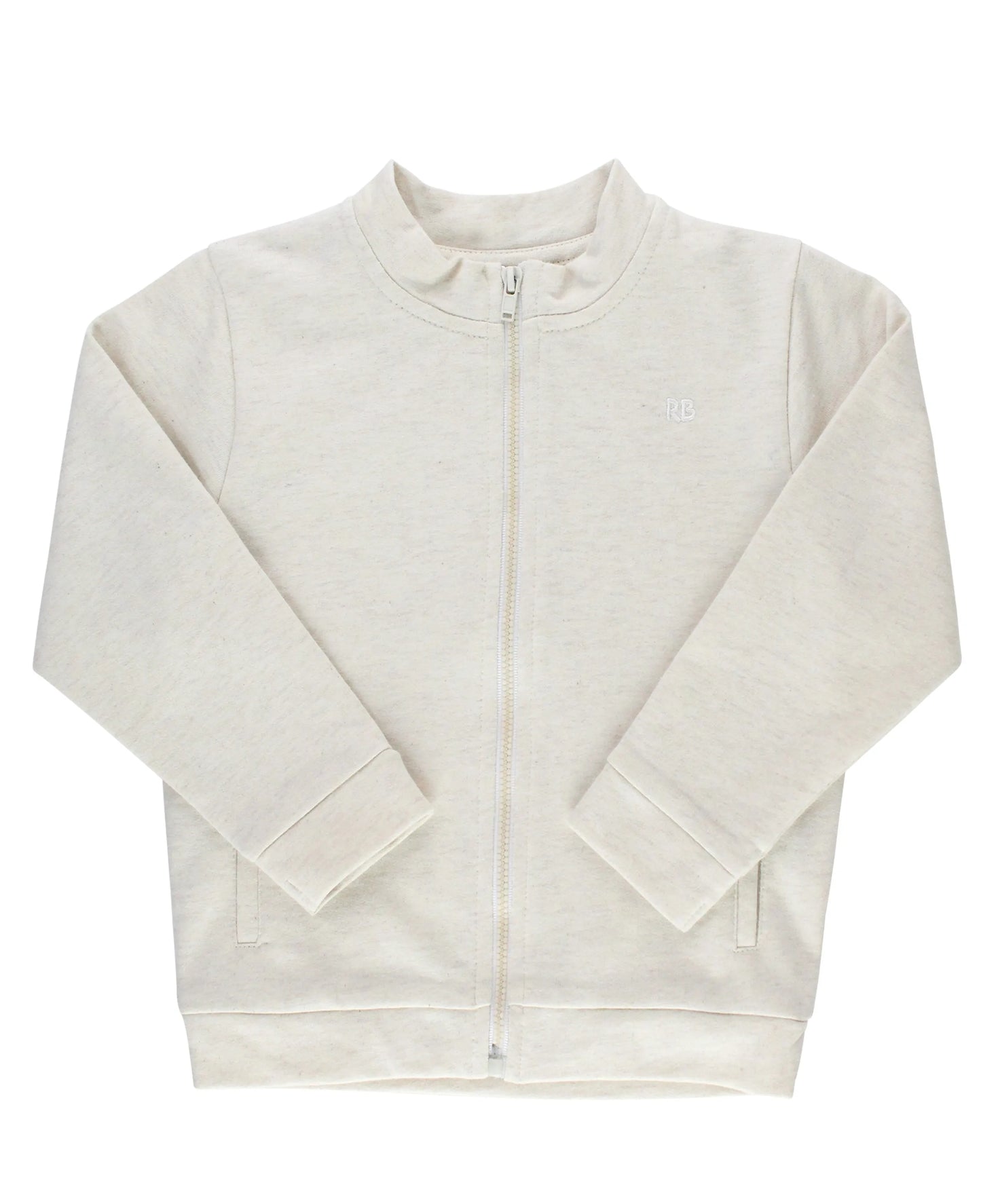 RuggedButts Heather Oatmeal French Terry Jacket