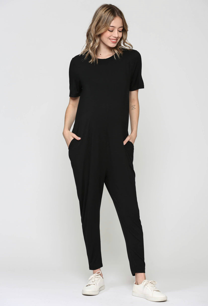 Maternity Keyhole Jumpsuit