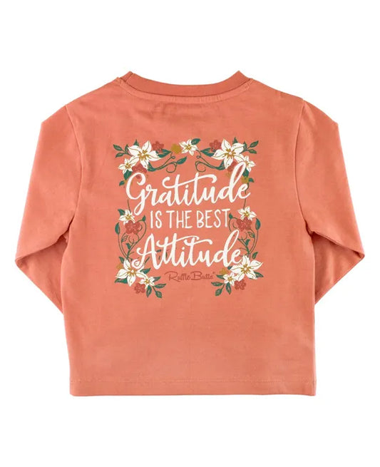 RuffleButts Attitude Of Gratitude Signature Tee