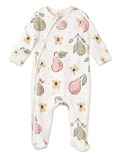 Tesa Babe Bloomin’ Pears Footed Romper