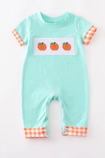 Smocked Pumpkin Romper