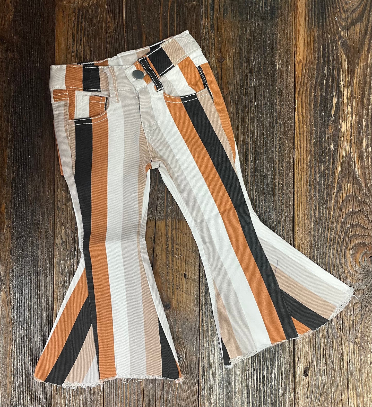 Rust/Black/Cream Striped Bells