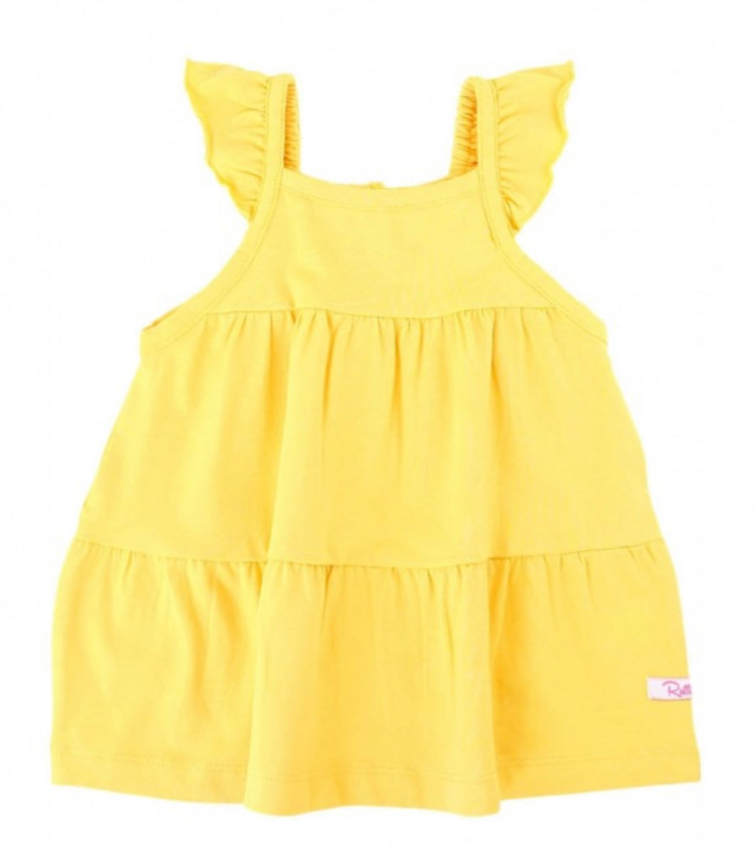 RuffleButts Mango Tiered Tank Top