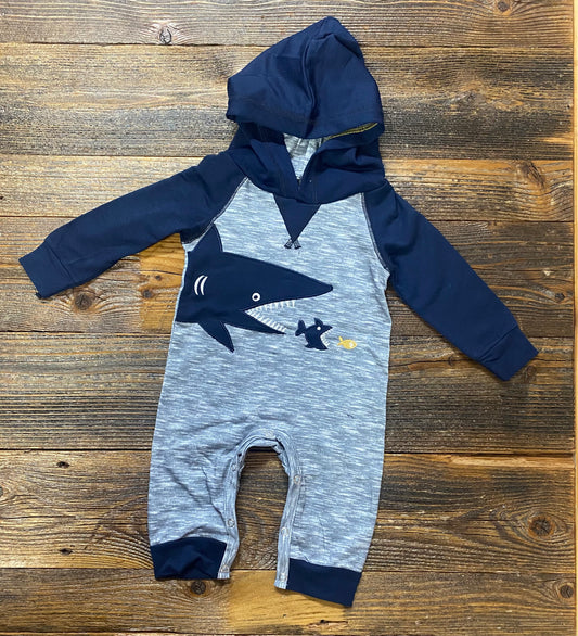 Shark Hoodie Romper