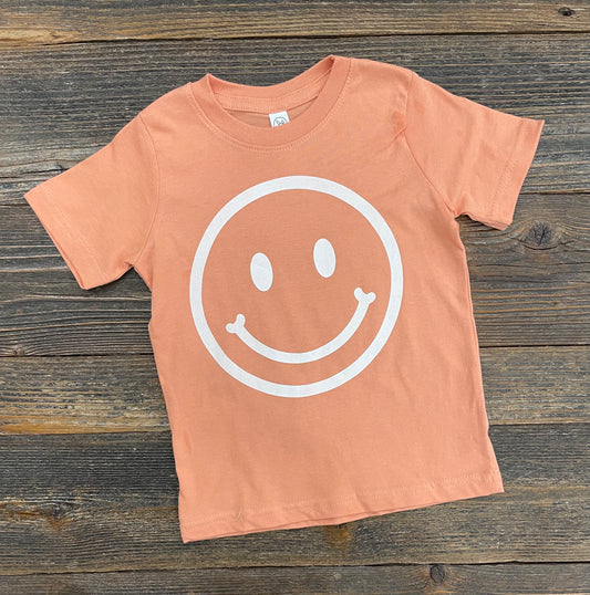 Coral Smiley Tee