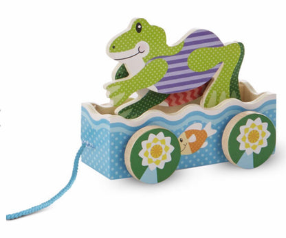 M&D Friendly Frogs Pull Toy