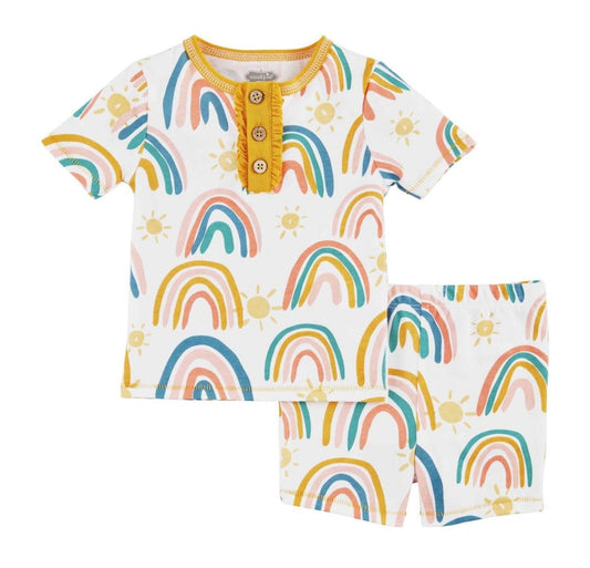 Mudpie Rainbow Pajamas