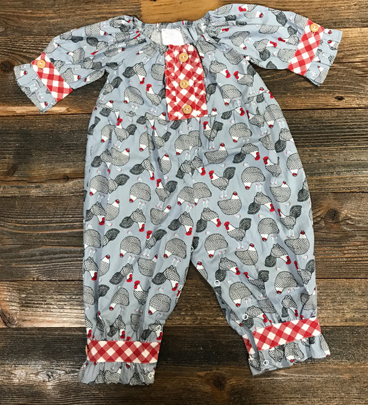 Millie Jay Chicken Little Button Romper