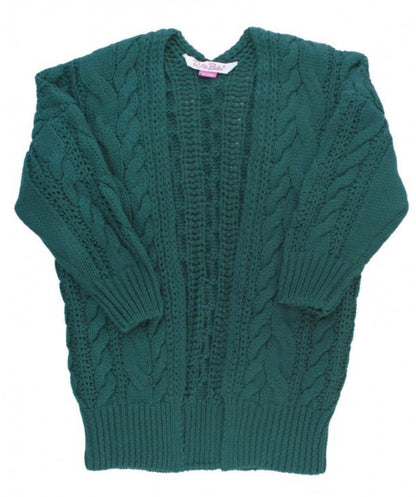 RuffleButts Mommy + Me Chunky Knit Open Style Cardigan