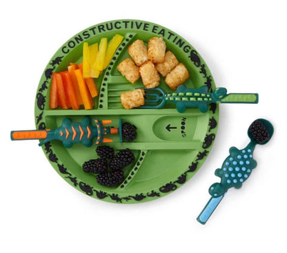 CE Dino Constructive Eating Utensil or Plate