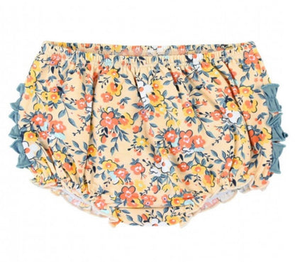 RuffleButts Summer Blooms Knit RuffleButt