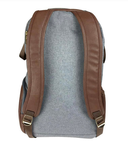 Itzy Ritzy Handsome Heather Gray Boss Backpack Diaper Bag