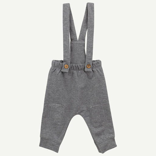 Oliver & Rain Dark Gray Heather Overalls