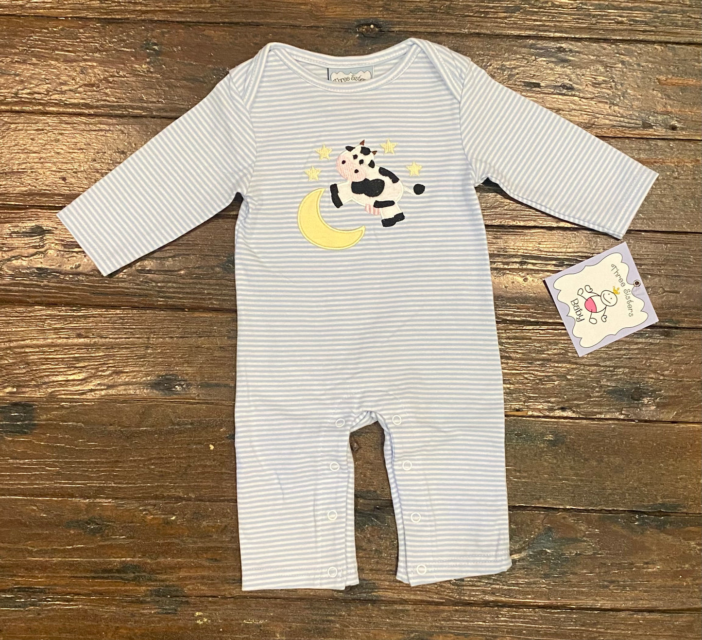 Three Sisters Over the Moon Boys Romper