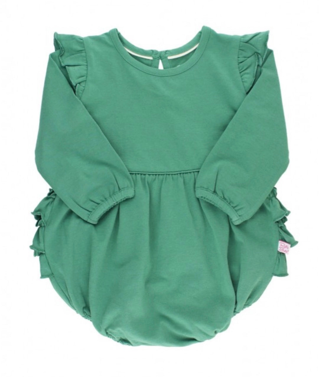 RuffleButts Spruce Flutter Bubble Romper