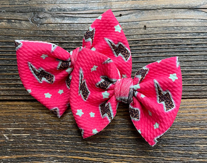 JJs 3in Printed Piggie Bows