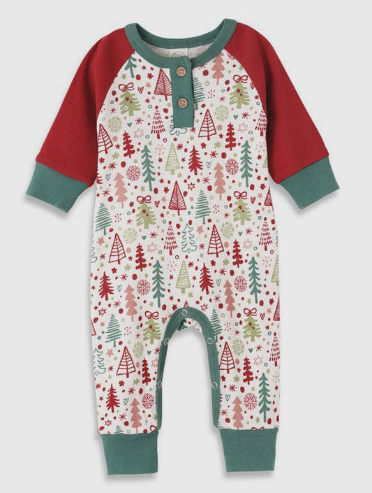 Tesa Babe Cozy Christmas Henley Romper