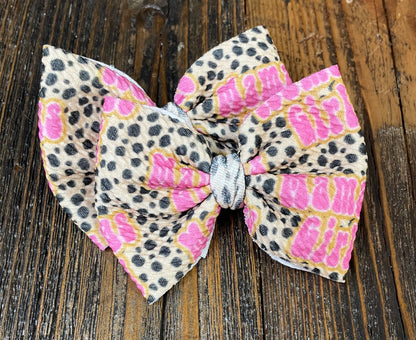 JJs 3in Printed Piggie Bows