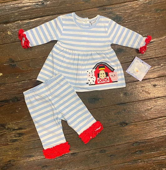 Three Sisters Barn Animals Legging Set