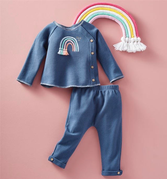 Mudpie Rainbow Two-Piece Set