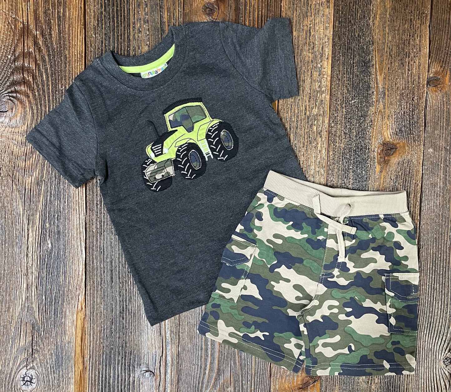 MiniBamba Camo/Tractor Set