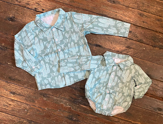 Cactus/Skull Onesie/Shirt