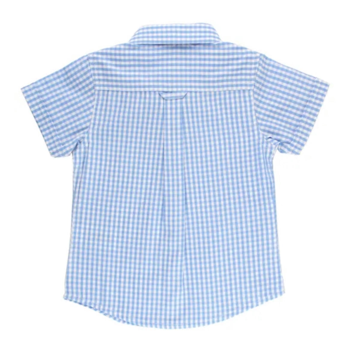 RuggedButts Cornflower Blue Gingham Button Down Shirt