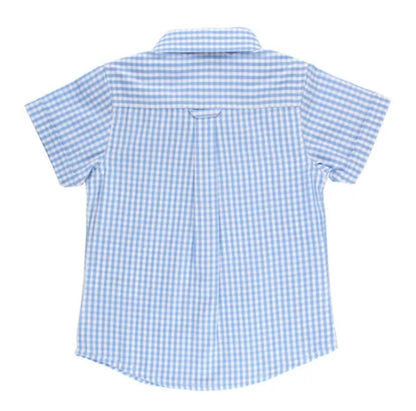 RuggedButts Cornflower Blue Gingham Button Down Shirt