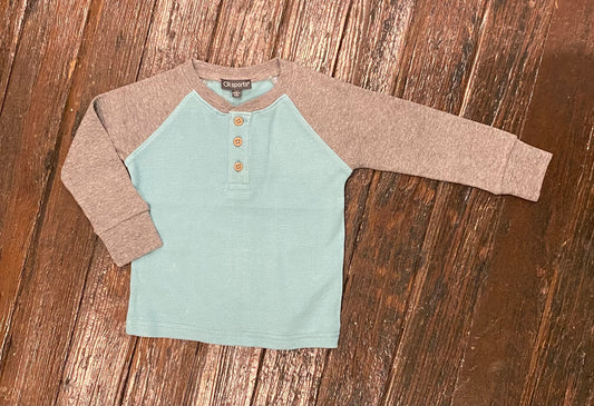 CRKids Light Blue Color Block Raglan