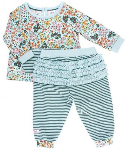 RuffleButts Vintage Garden Jogger Set