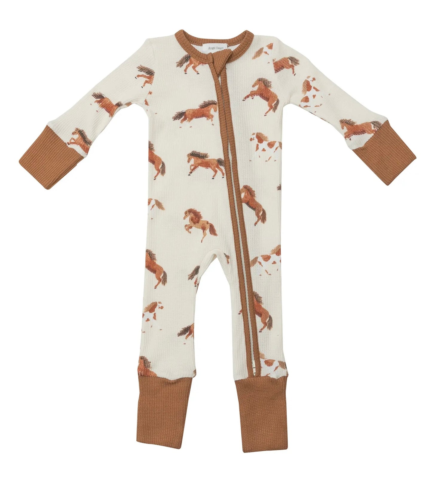 Angel Dear Horses 2 Way Zipper Romper