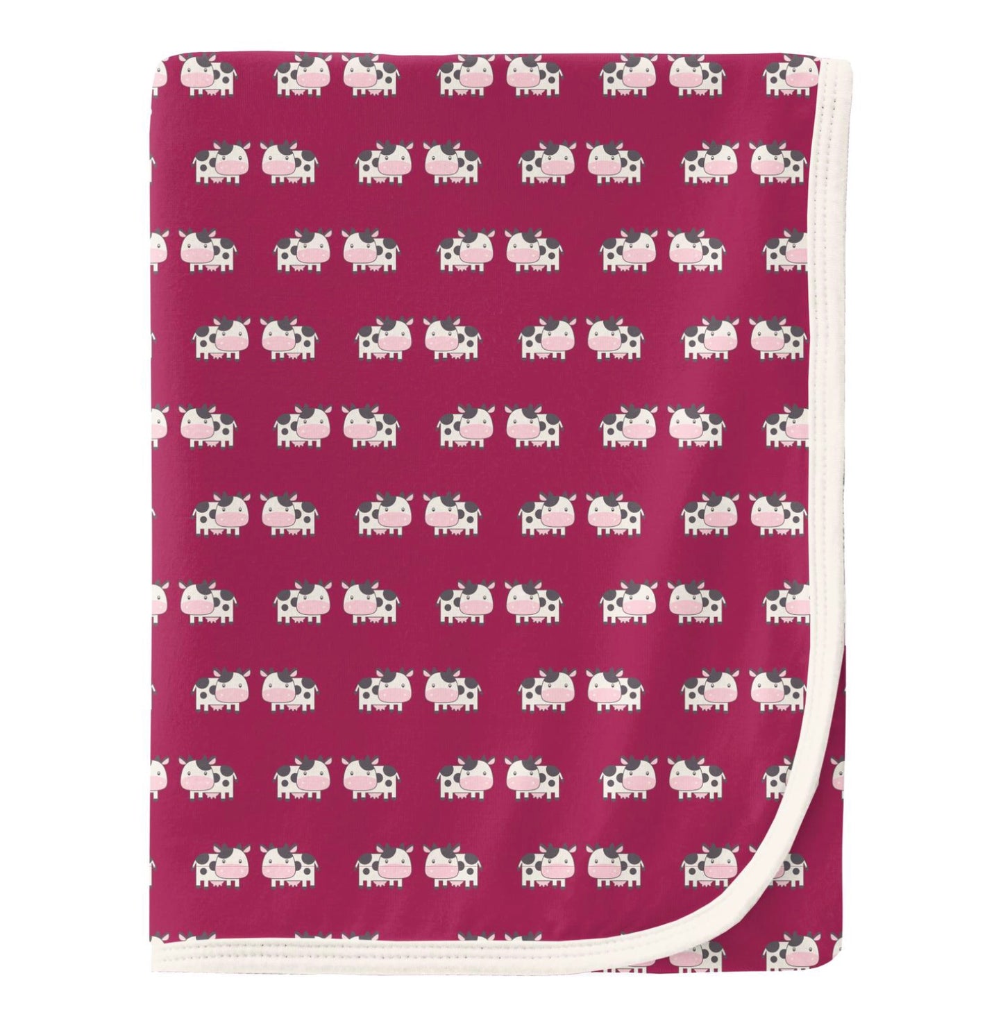 Kickee Pants Berry Cow Swaddling Blanket