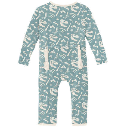 Kickee Pants Jade Bones Coverall with Zipper