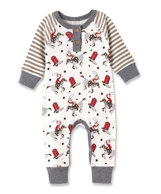 Tess Babe Ride Em cowboy Henley Romper